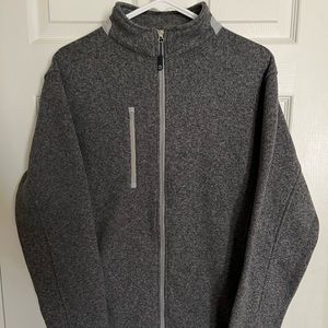 PETER MILLAR Crown Fleece Full Zip Jacket - Dark Gray 

Men’s Medium